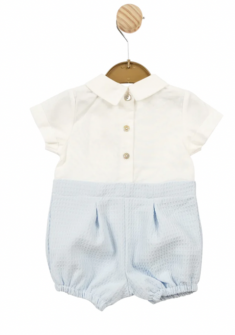 Mintini Boys Romper with Blue
