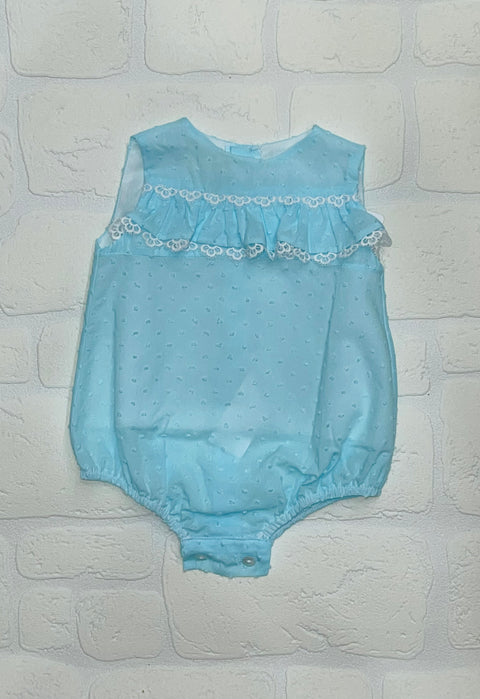 Lor Miral Baby Turquoise Romper