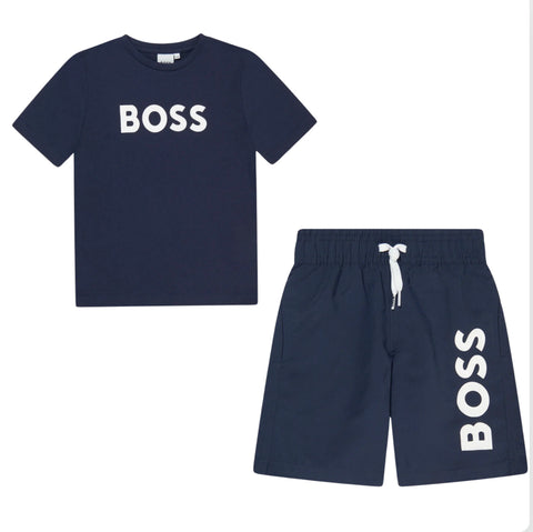 Hugo Boss Boys Navy Blue Set