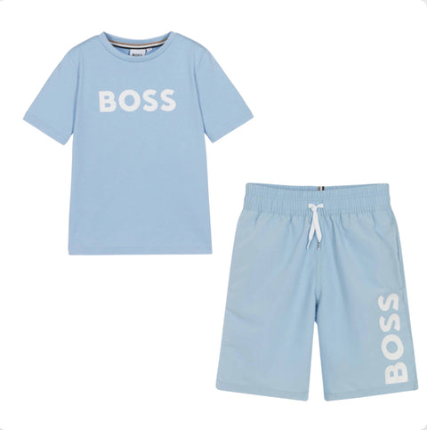 Hugo Boss Boys Pale Blue Set
