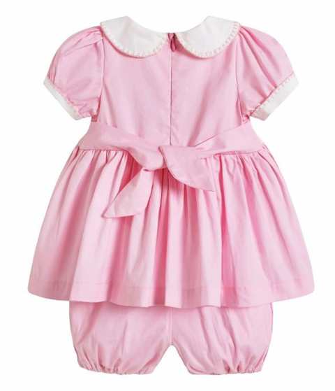 Baby Girls Pink Hand Smocked Dress