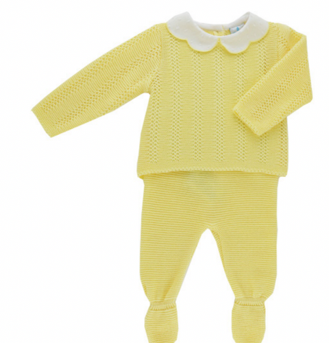 Sardon Yellow Knitted Set