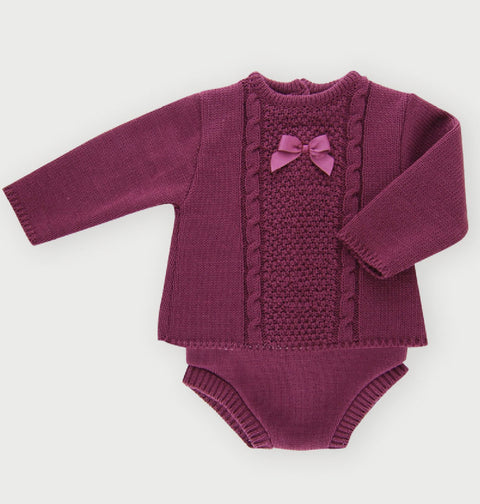 Sardon Dark Purple Knitted Set
