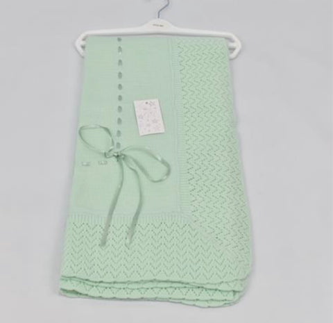 Baby Blanket In Mint Green
