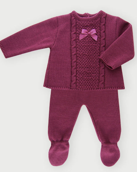 Sardon Dark Purple Knitted Set