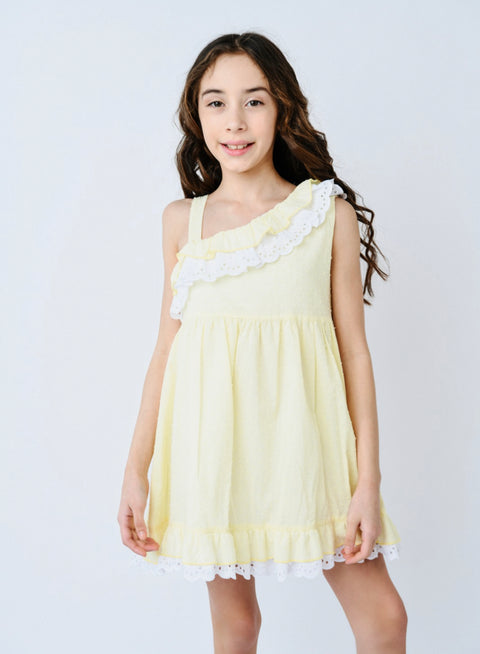 Lor Miral Girls Yellow Dress