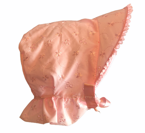 Baby Girl's Pink Bonnet